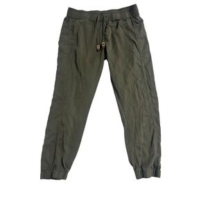 Ten Tree Women's Colwood Jogger Pants Size XL Tencel Sustainable Olive Green